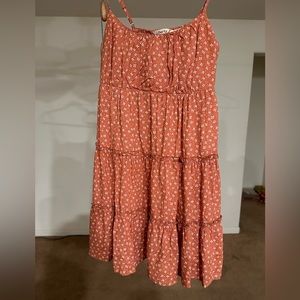Coral flower dress size medium